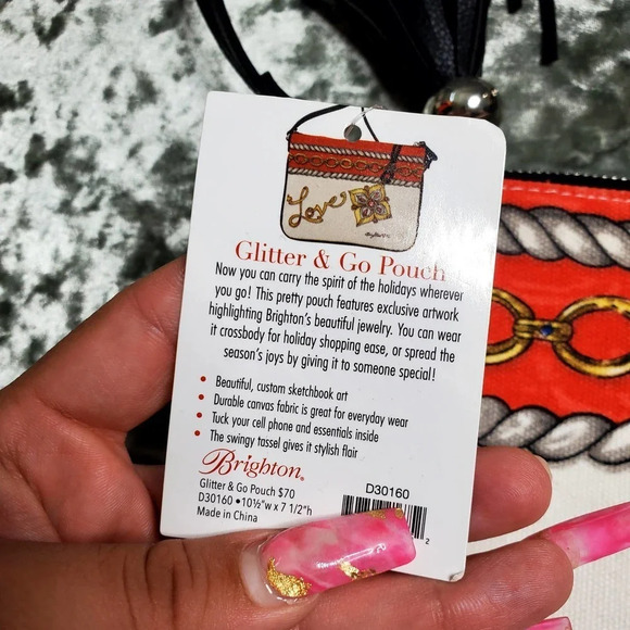 Brighton Crossbody Glitter & Go Chain Purse - Picture 4 of 6